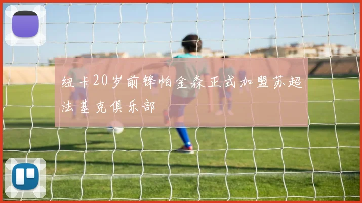 纽卡20岁前锋帕金森正式加盟苏超法基克俱乐部
